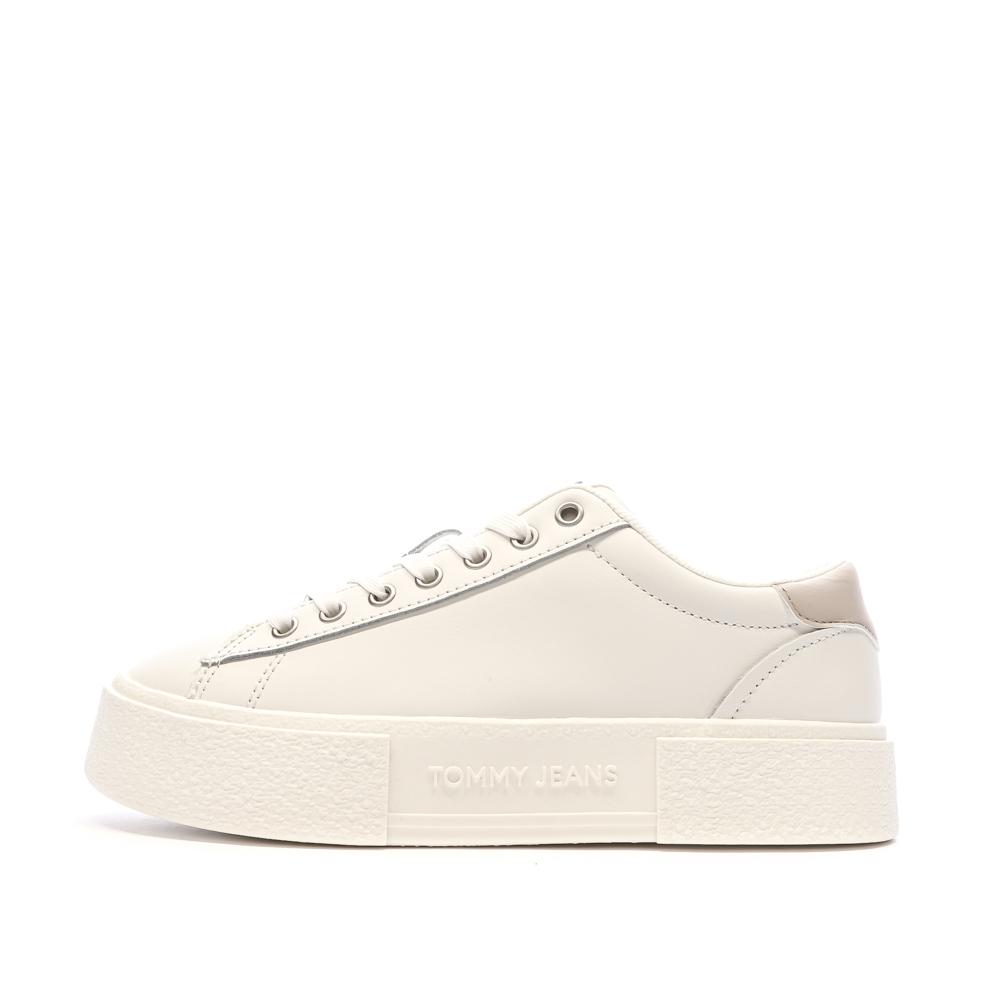 Tommy Hilfiger Baskets Écru Femme Tommy Hilfiger Foxing