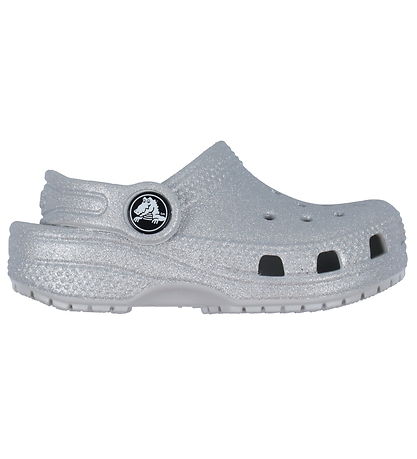 Crocs Sandalen - Classic Glitter Clog T - Silber Glitter