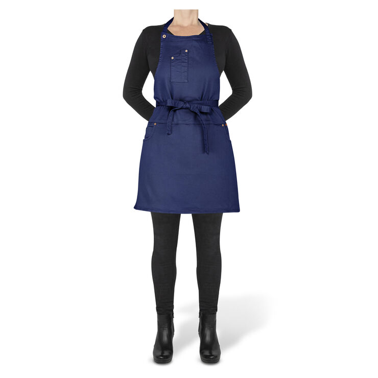 DutchDeluxes 5 Pocket Slim Fit Apron Dark Blue Blå