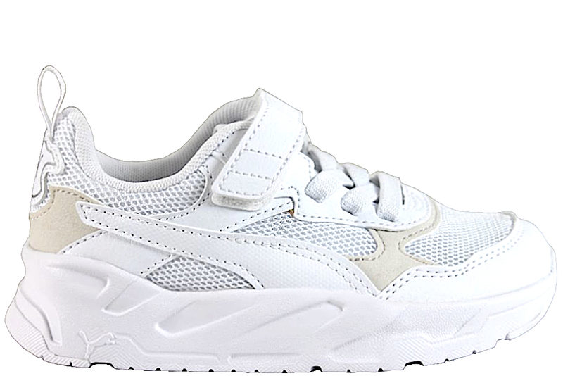 PUMA TRINITY FRITIDSSKO I HVIDT TEKSTIL