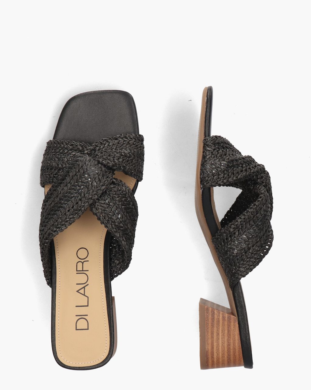 Di Lauro Terese Zwart Damesslippers