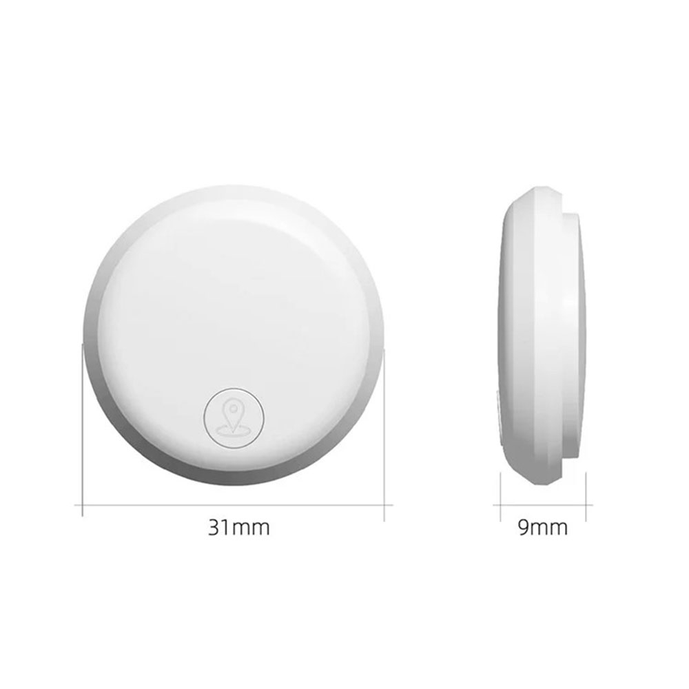 Bluetooth Keyfinder Smart Tracker Tag für iOS und Android (inkl. Batterie CR2032) - Schwarz