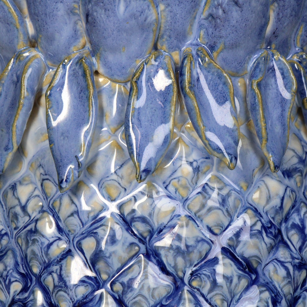 Kandelaar Tia blauw D 13,5 H 21,5 cm