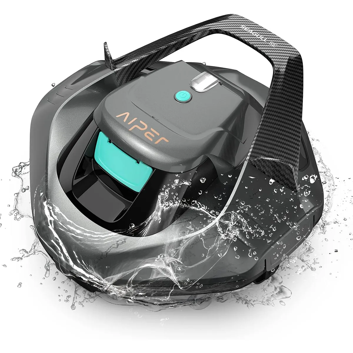 AIPER Pool Robot, Pool Vacuum with 90 Minutes Runtime, Pool Cleaner with Dual Drive Motor, Cordless, Ideal for Pools Under 80 Square Meters