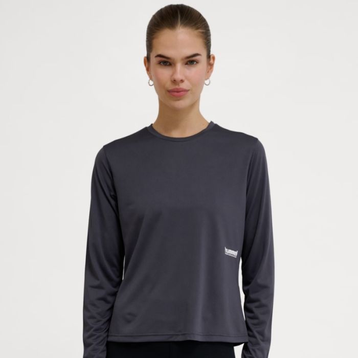 Hummel Dame Trøjer Pulse Workout LS Tee Blå