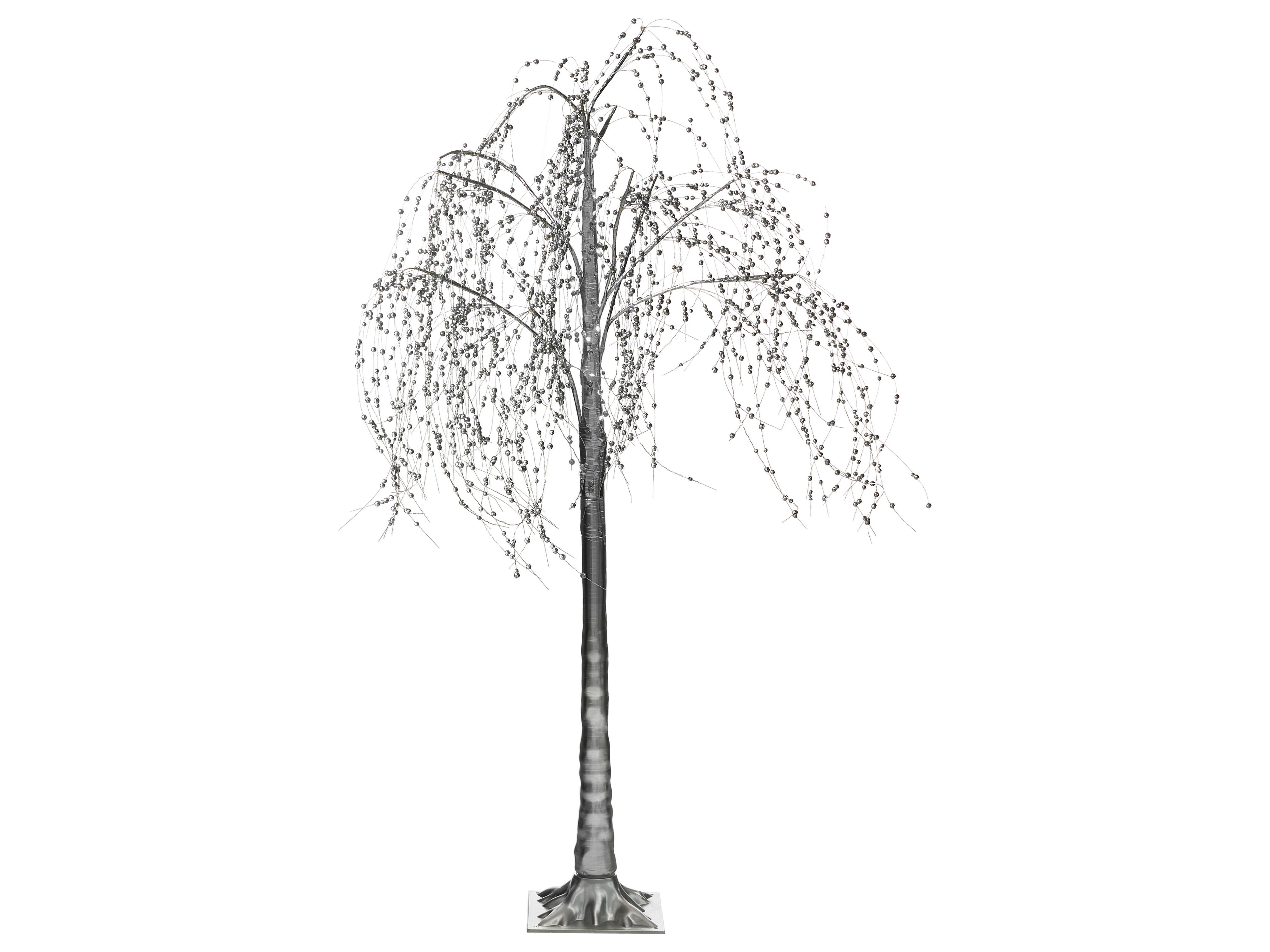 Buitendecoratie LED NILLAKA Boom 145 cm Zilver