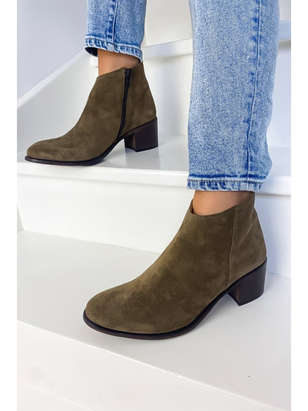 Aliwell - Bottines TIAGO Velours Antilope