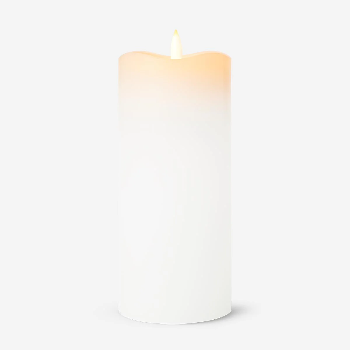 Bloklys med LED-lys. 17 cm