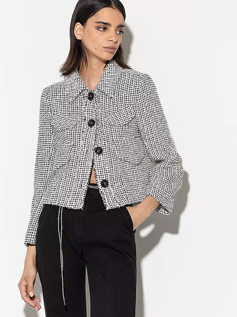 LUISA CERANO Jacke - Tweedjacke weiss