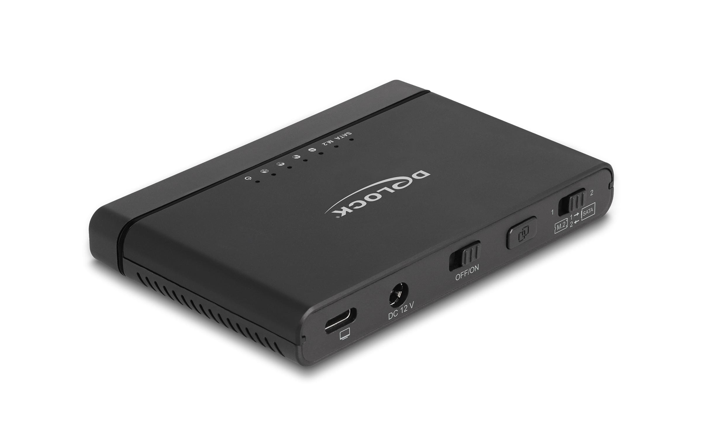 Konverter USB-C für 1x M.2 NVMe SSD +1x SATA SSD/HDDDelock USB Type-C Konverter für 1 x M.2 NVMe SSD + 1 x SATA SSD / HDD mit Klon Funktion