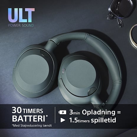 Sony ULT WEAR trådløse over-ear høretelefoner - råhvid