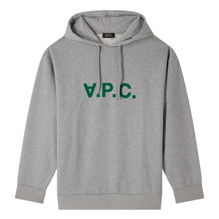 A.P.C. Hoodie Milo Coton Bio | Gris chiné