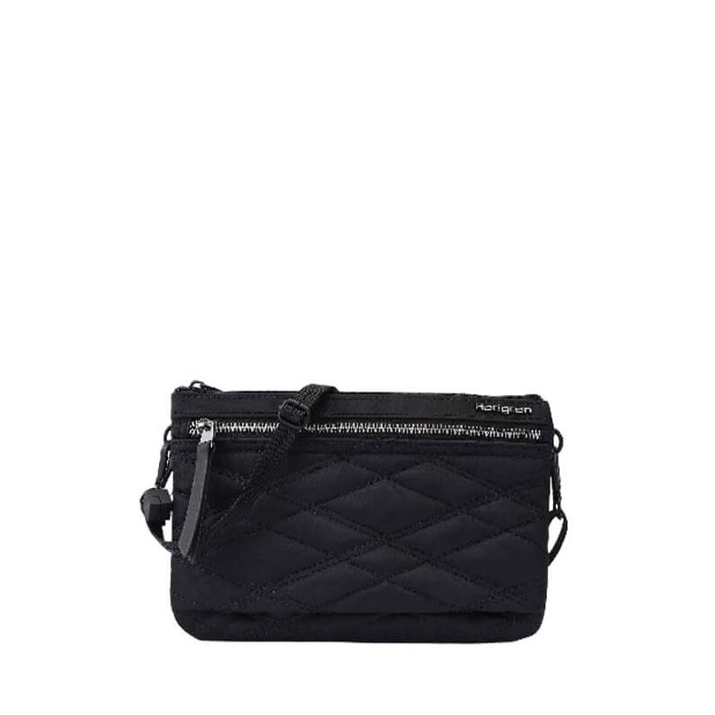 Sac bandoulière Emma 24 cm New Quilt Black