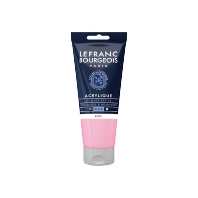Lefranc Bourgeois - Peinture acrylique - rose - 80 ml