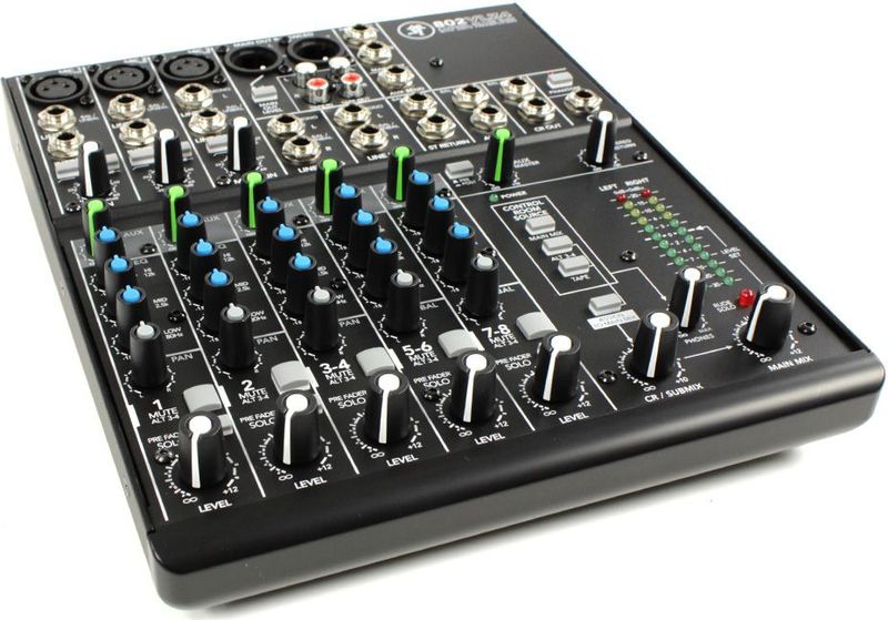 Mackie 802VLZ4 - DJ-mixer - Audio-mixer - 8-kanaals - Frequentiebereik 20-2000 Hz