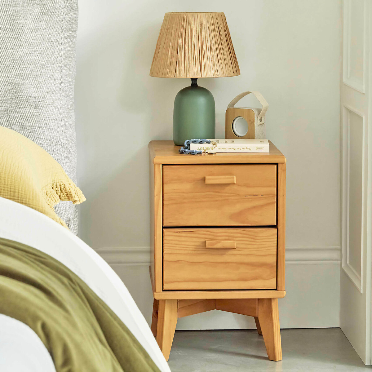 LA REDOUTE INTERIEURS<br>Mesa de cabeceira com 2 gavetas, Astrid