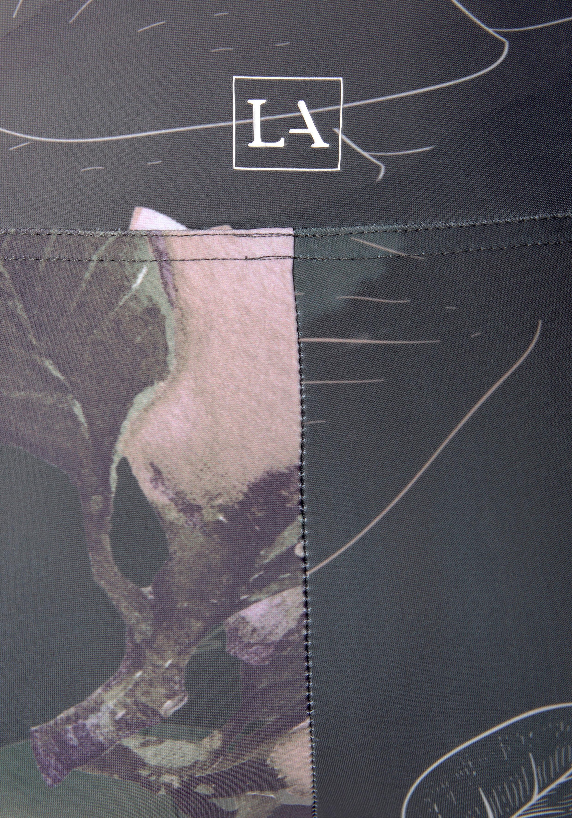 LASCANA ACTIVE Leggings »Tropical«  mit abstraktem Blumenprint, Loungewear