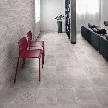 Vloertegel Dust Bianco Decor 30x30 cm 1m²/pak
