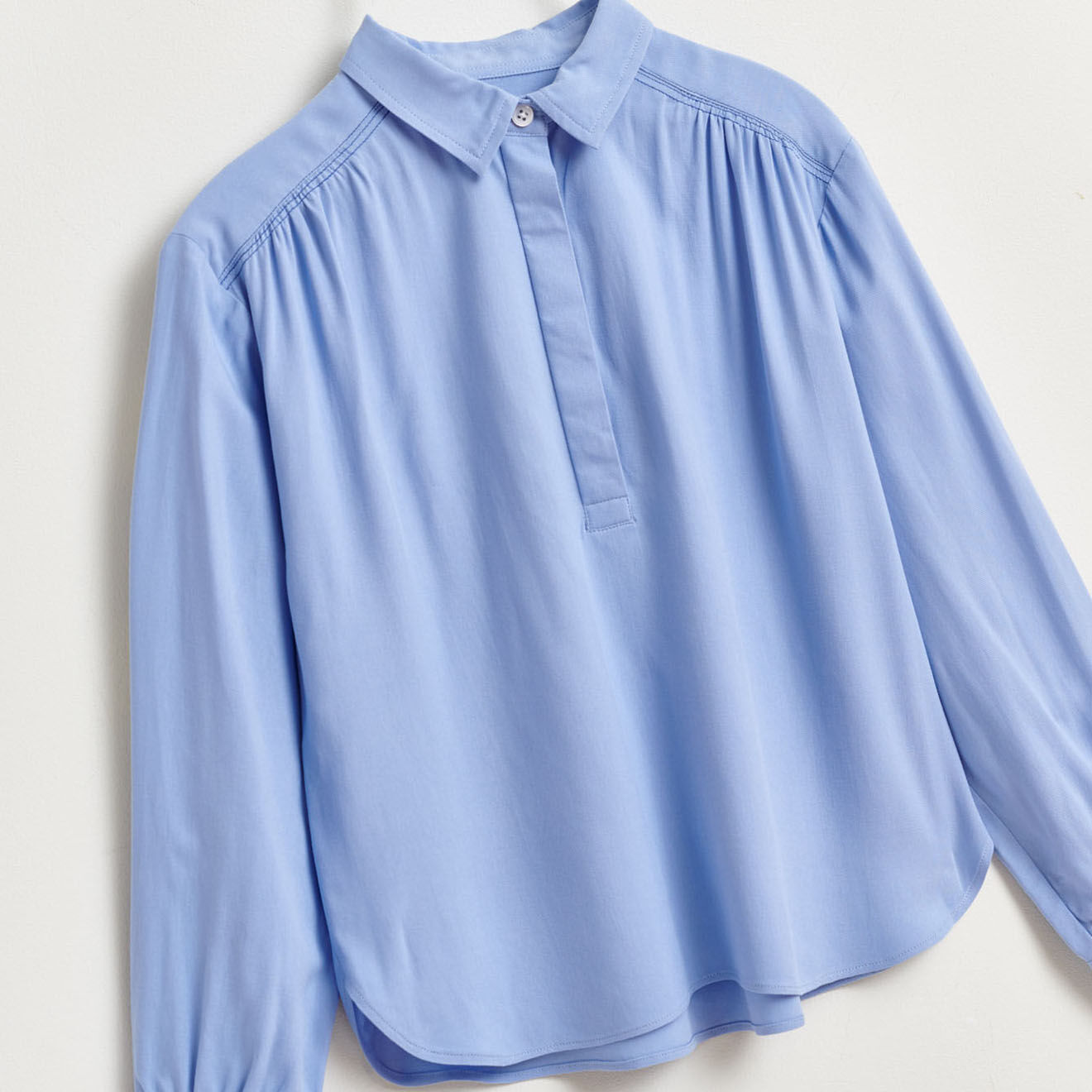 Bellerose Chemise Andie ample et fluide bleu ciel