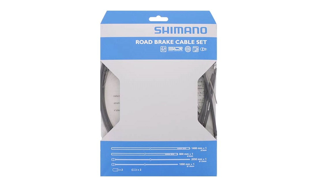 Shimano bremsekabelsæt Road sort PTFE