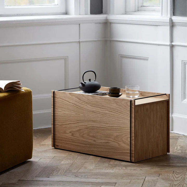 Moebe - Deckel für Aufbewahrungsbox, 28 x 60 cm, Eiche