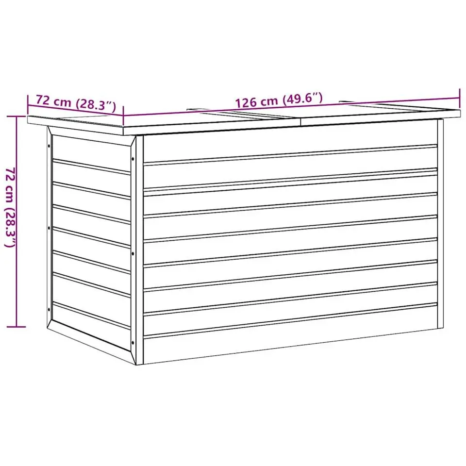 vidaXL - Opbergkist - Bruin - Hout