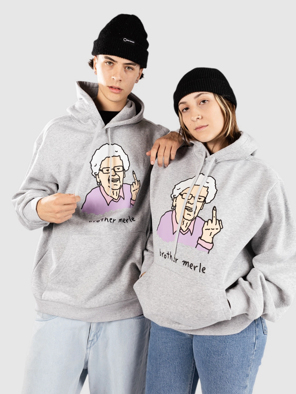 Brother Merle Betty 6 Hoodie heather grey