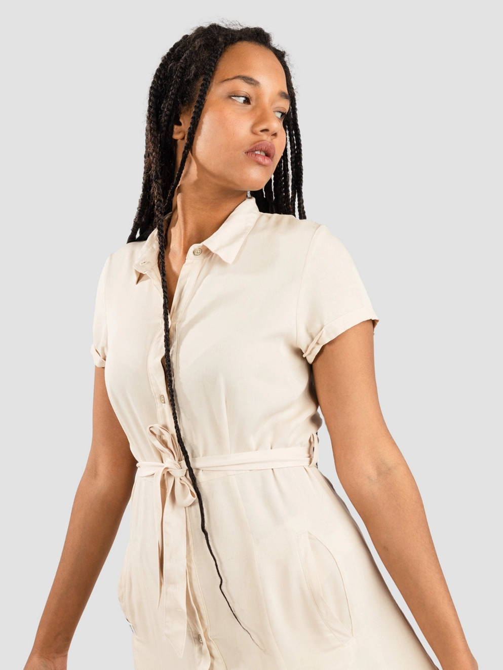 Iriedaily Civic Long Dress vanilla