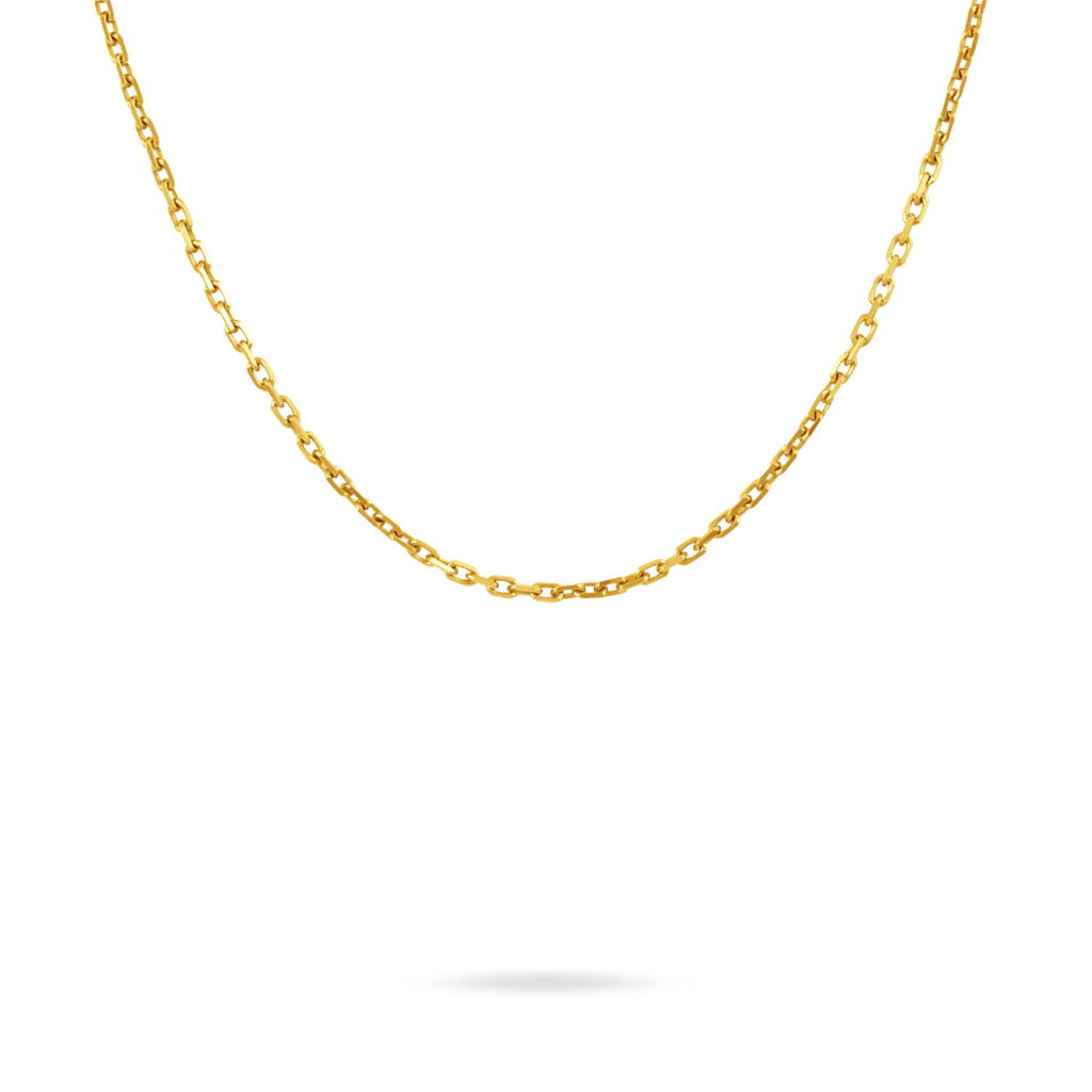 Chaîne Igoa Maille Forçat Diamantee Or Jaune