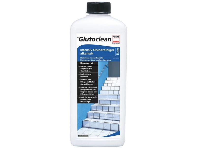 Glutoclean Intensiv Grundreiniger Alkalisch 1 l Hochwertiger Intensiv-Grundreiniger für den privaten Gebrauch