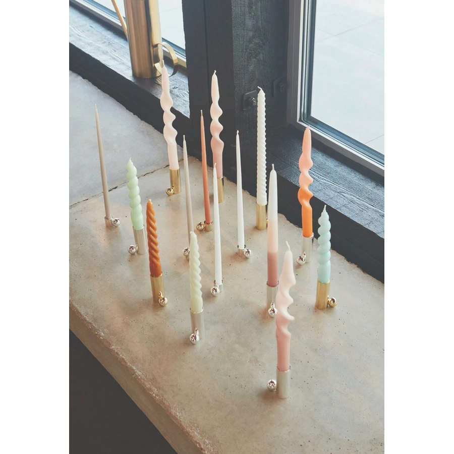 OYOY Kerzenständer Palloa Candleholder - Low silver