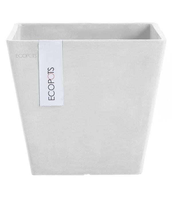 Ecopots Kunststoff-Topf Rotterdam, quadratisch
