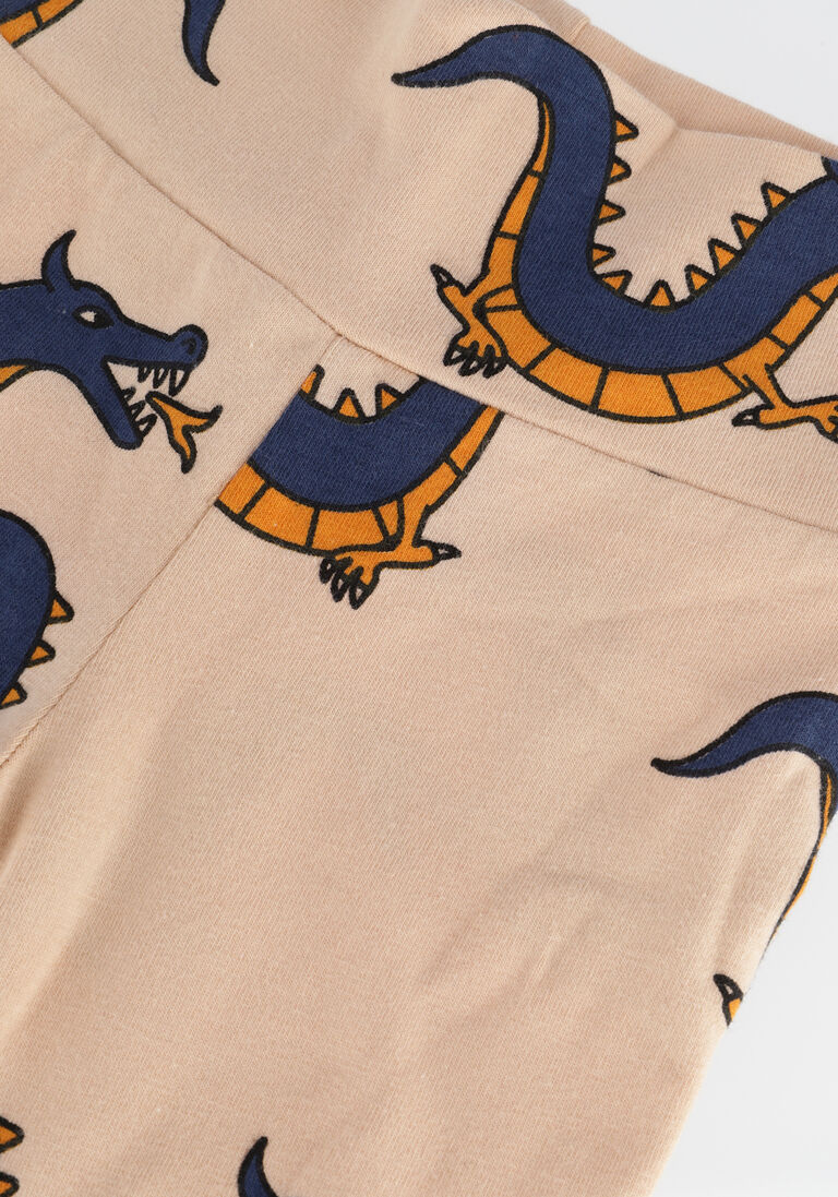 CARLIJNQ beige carlijnq legging dragon - baby legging
