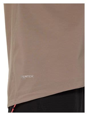 Veste imperméable Asics Fujitrail Elite Beige Femme