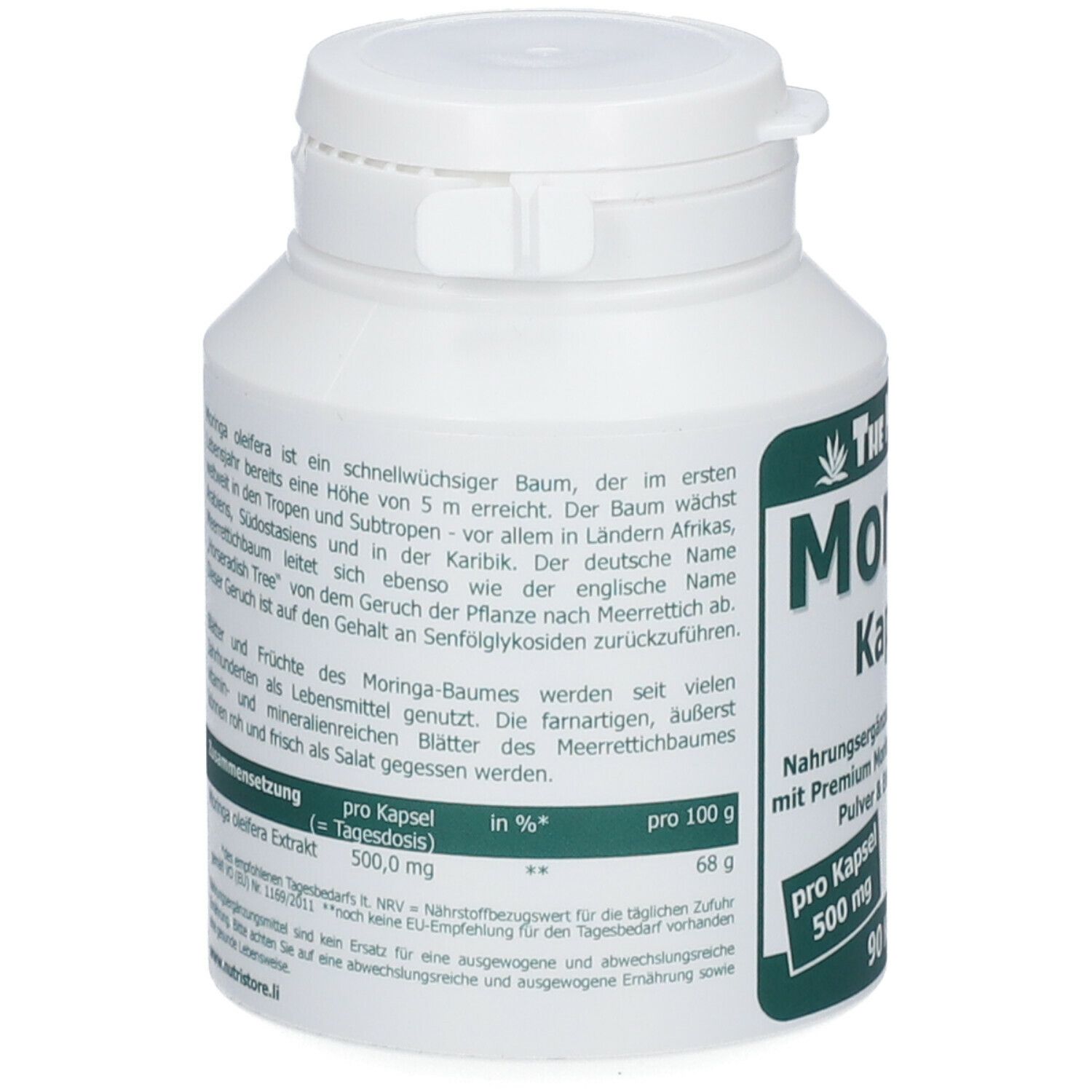 The Nutri Store Moringa Oleifera 500 mg