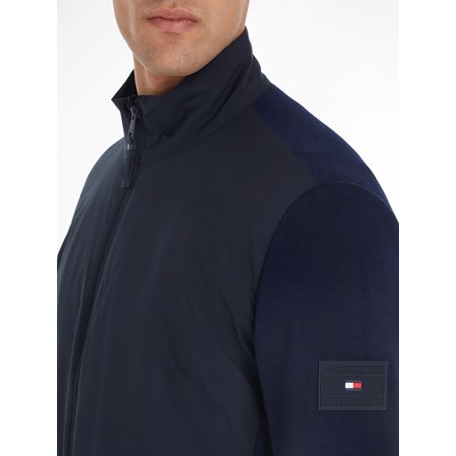 Tommy Hilfiger Mixed Media Zip Sweatshirt, Desert Sky, 3XL