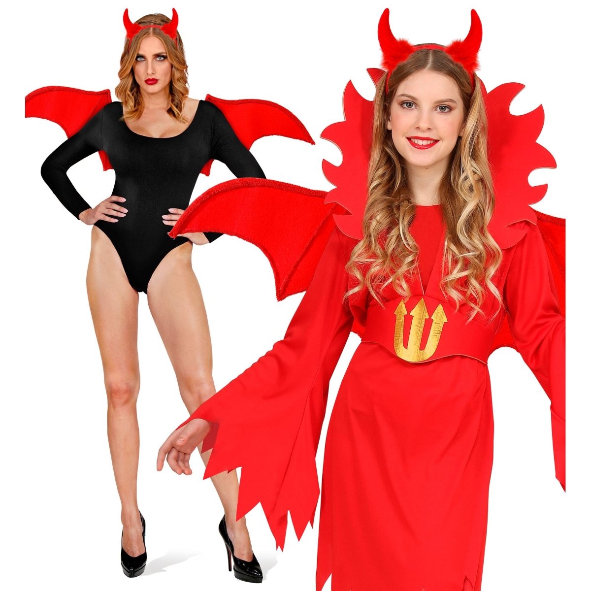 Halloween Accessoireset Rood Duivel 2 delig