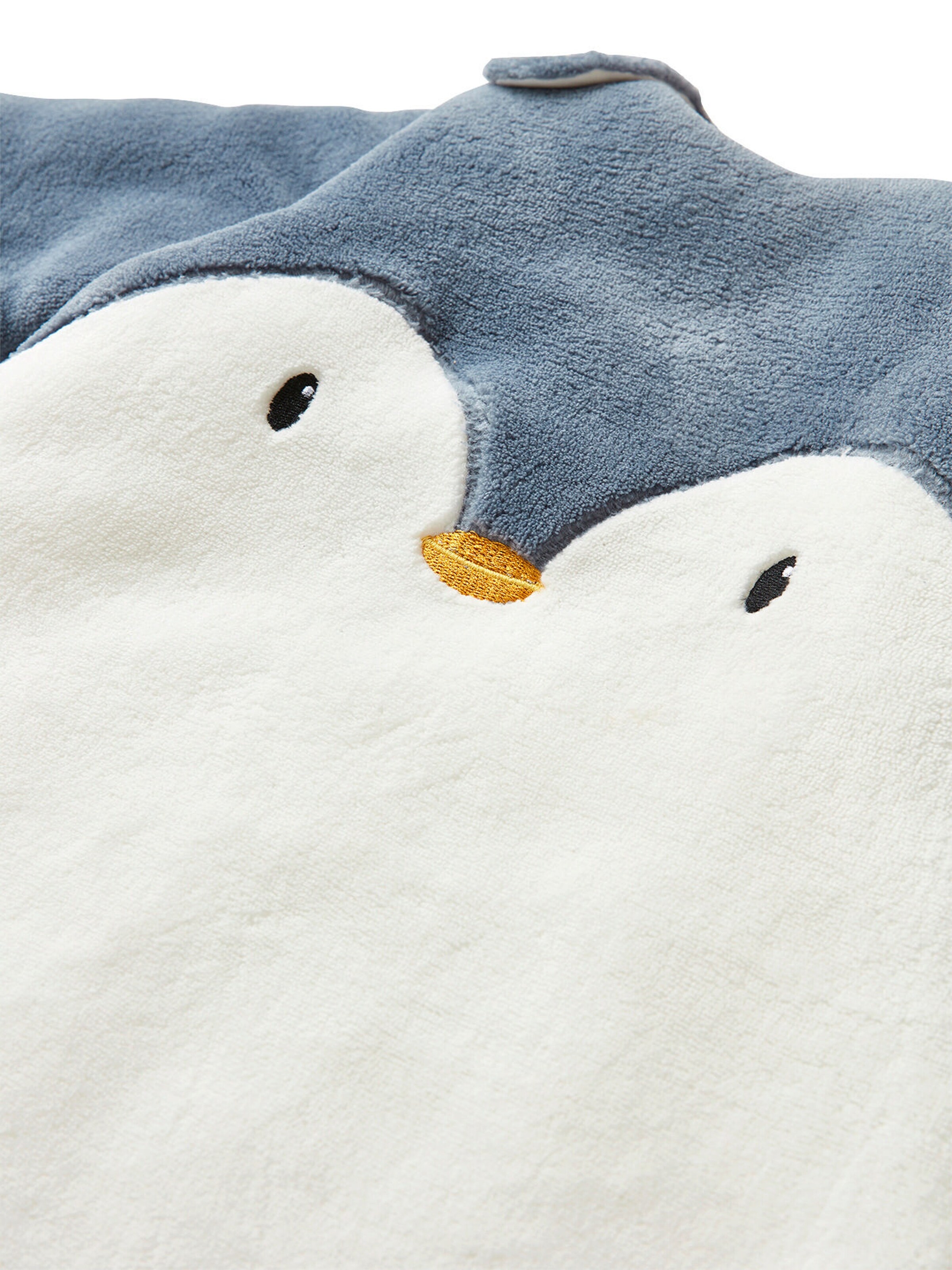 Vertbaudet Baby Winterschlafsack PINGUIN, Ärmel abnehmbar wollweiß/grau