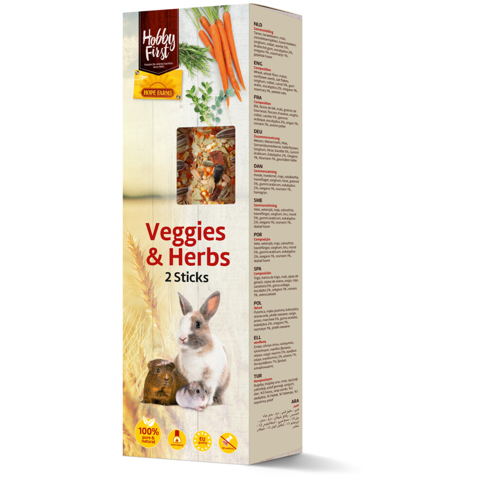 HobbyFirst Hope Farms Sticks Small Animals Veggies & herbs180 gr