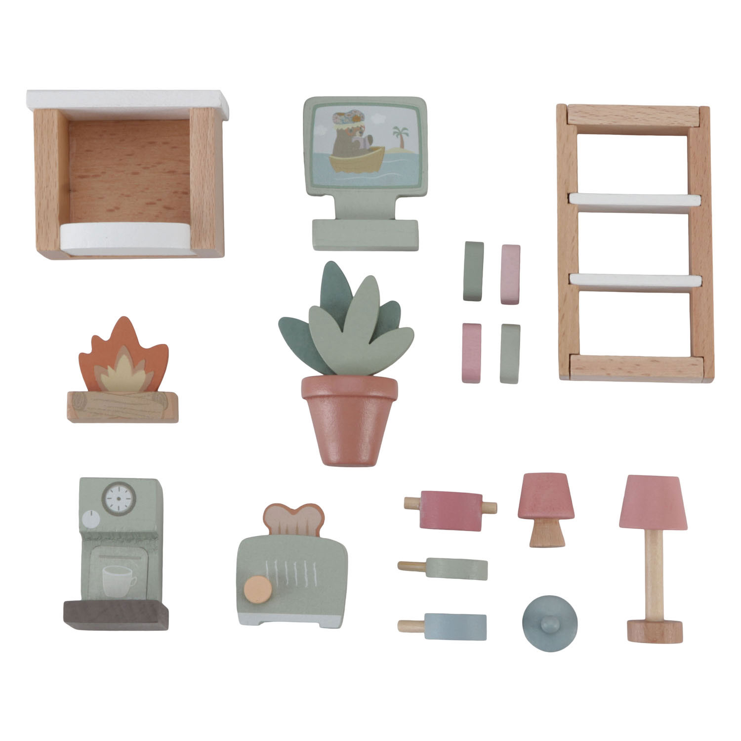 Little Dutch Houten Poppenhuis Uitbreiding - Meubels FSC