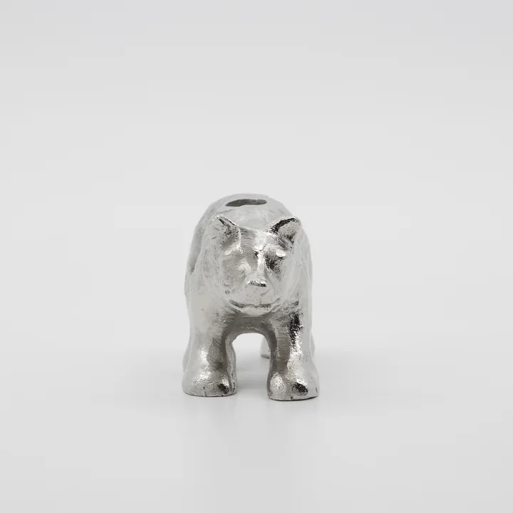 House Doctor - Polar Kerzenständer, Antik-Silber