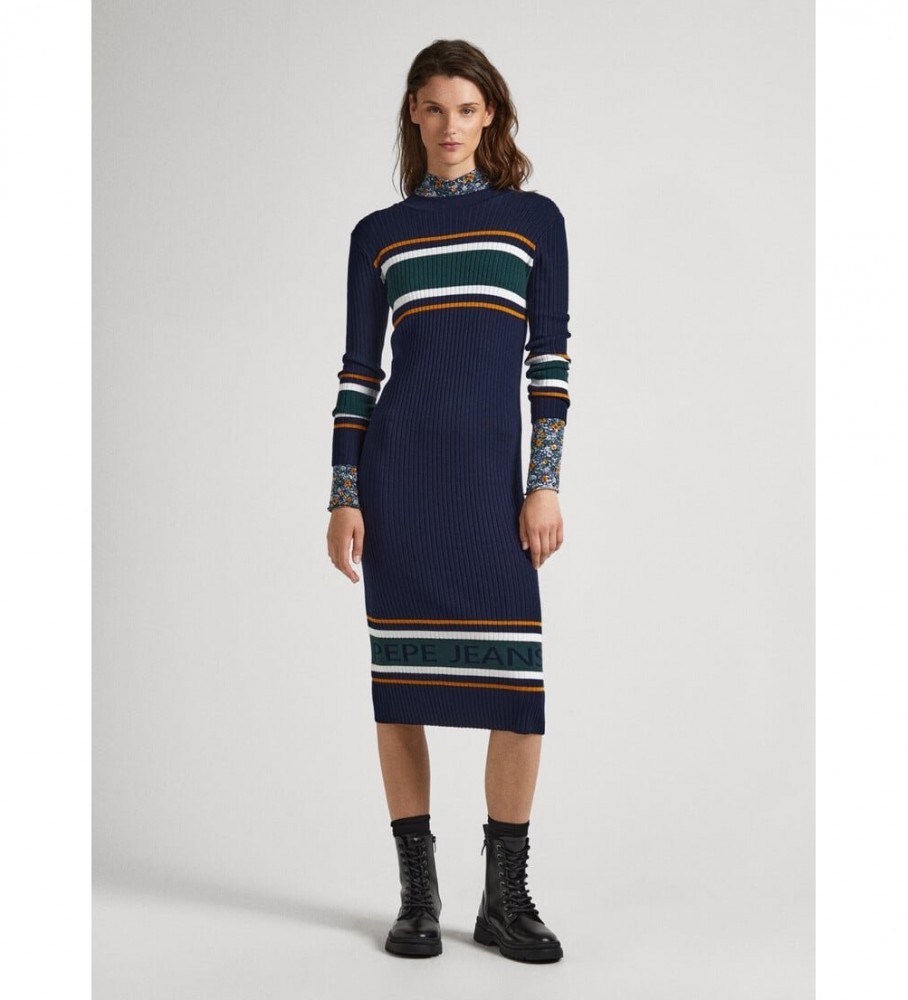 Vestido Evelina azul-marinho da Pepe Jeans