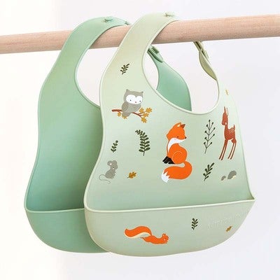 A Little Lovely Company Silikonsmekke 2-Pack, Skogsvenner