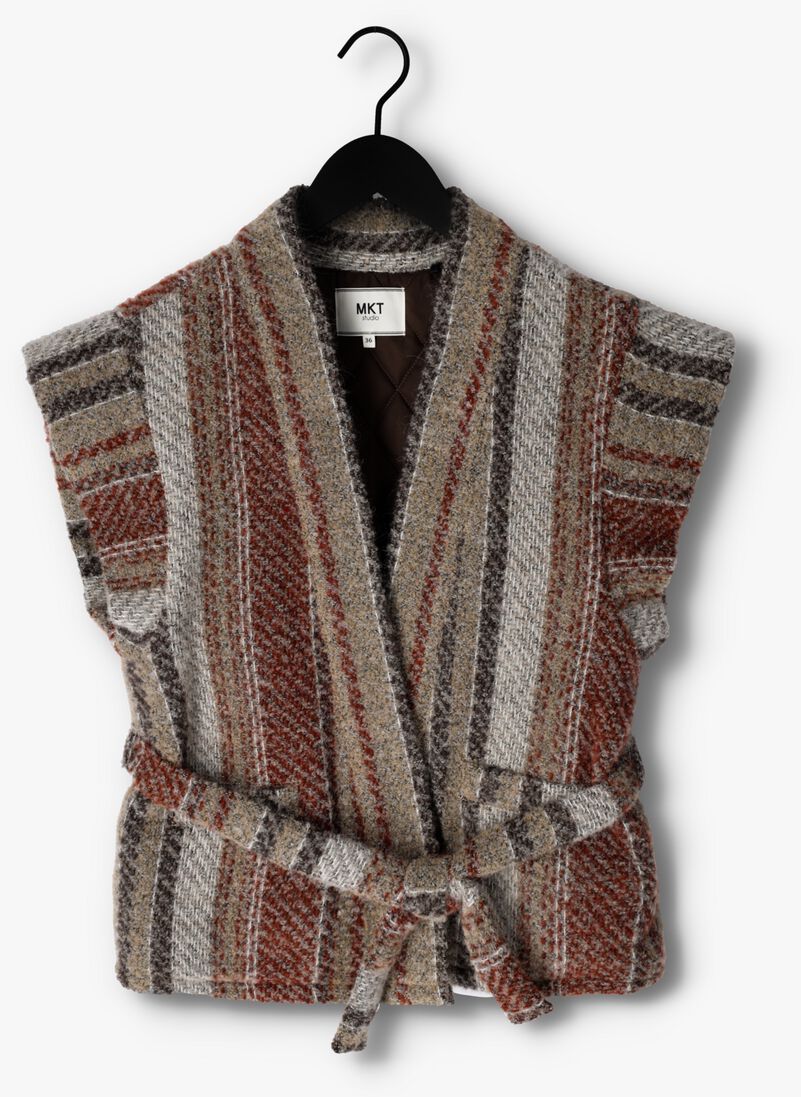 MKT STUDIO bruine mkt studio gilet vabby