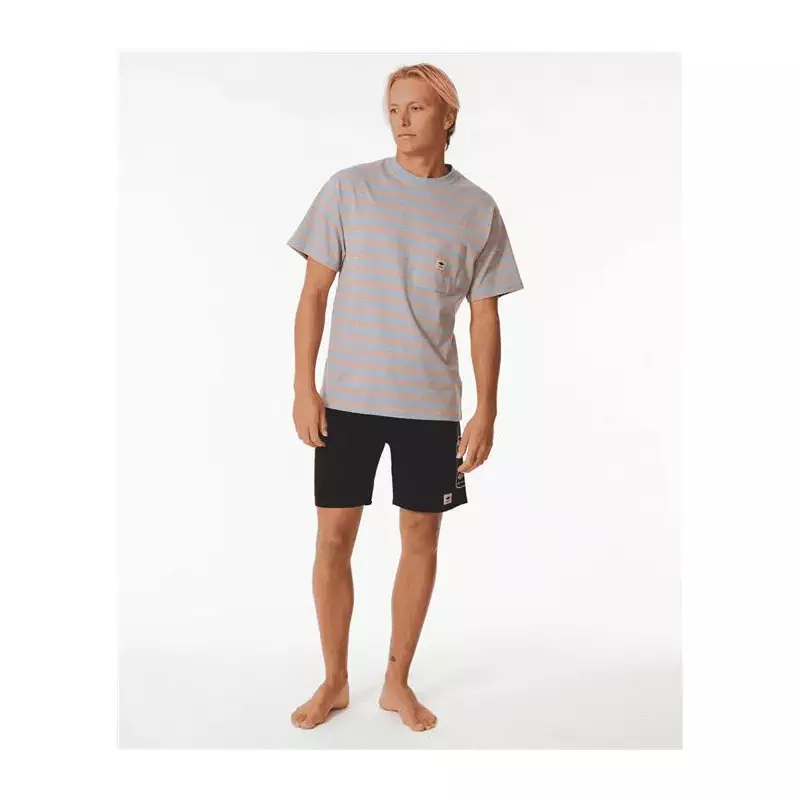 Teeshirt RIPCURL Quality Surf Products Stripe T Tradewinds M