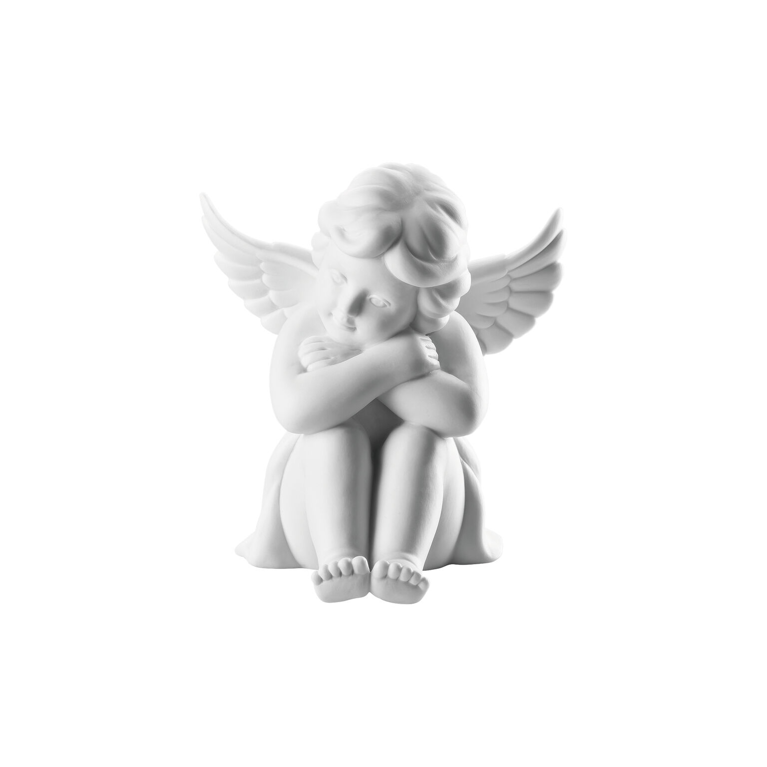 Angels Weiss matt Engel sitzend