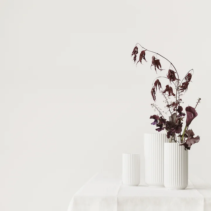 Lyngby Porcelæn - Lyngbyvase, weiss, H 38 cm