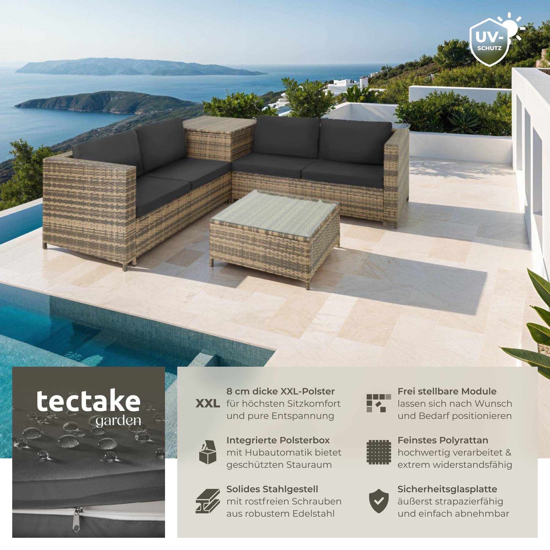 Rattan Lounge Siena