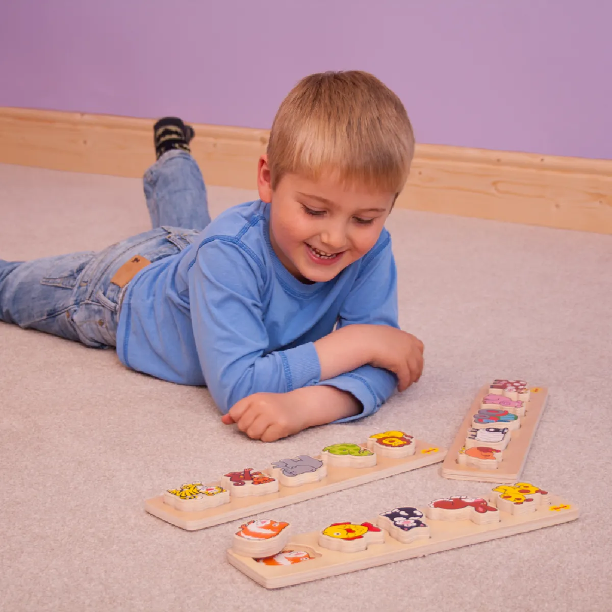 Bigjigs Toys Puzzle Safari à Soulever