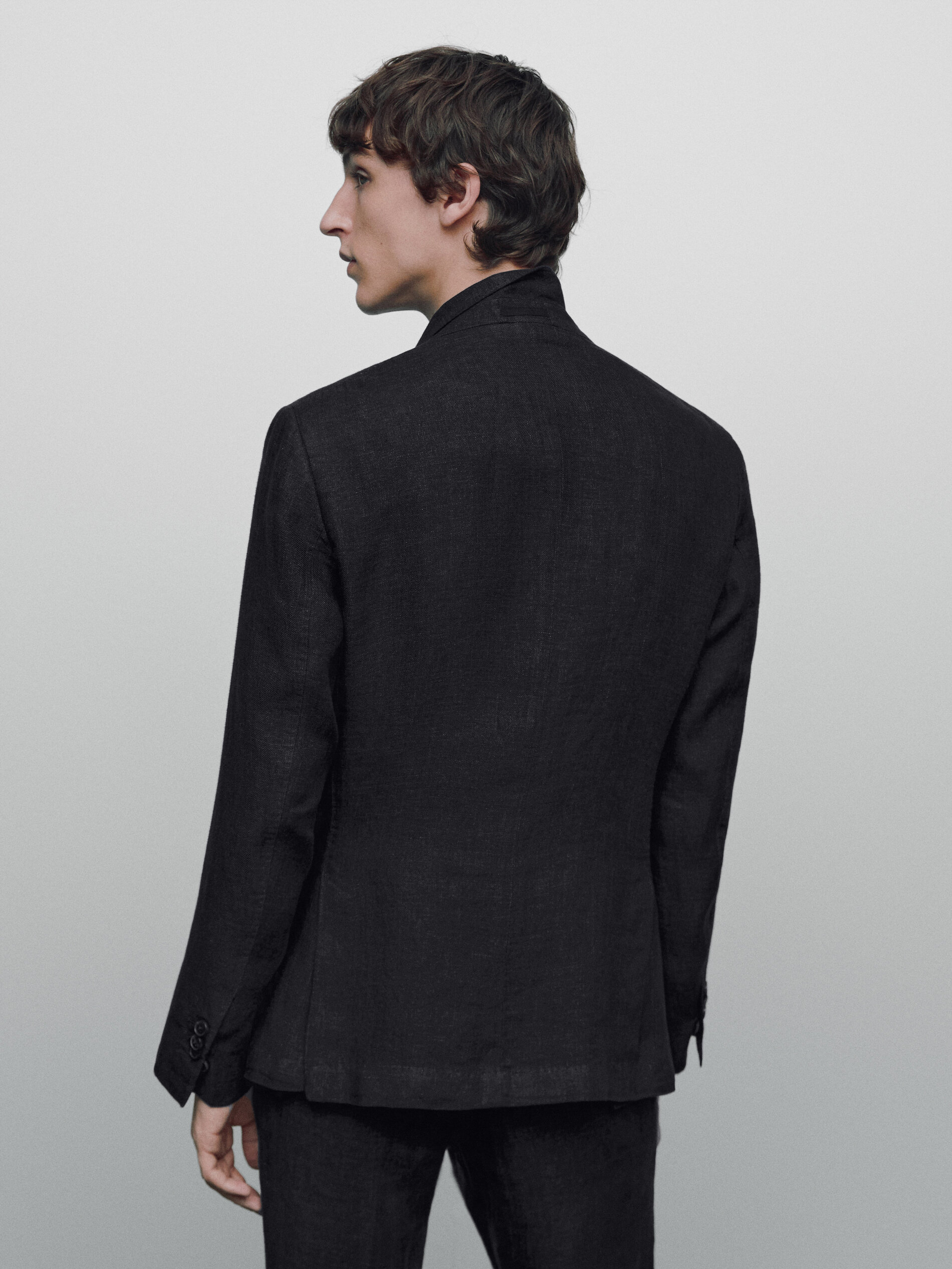 Blazer de linho de edição limitada - Azul Marinho